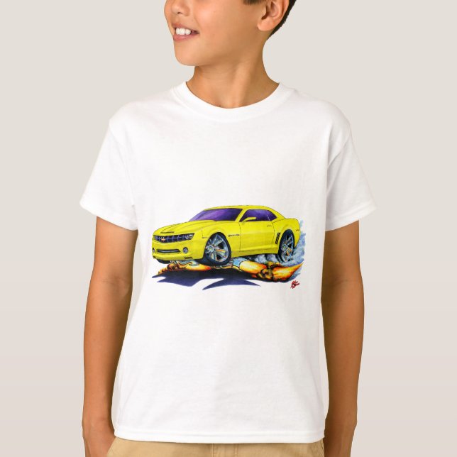 Camiseta Coche amarillo camaro 2010 (Anverso)