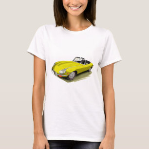 Camiseta Coche amarillo de Jaguar XKE