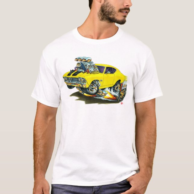 Camiseta Coche Amarillo-Negro 1968-69 de Chevelle (Anverso)