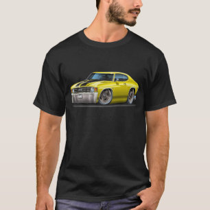 Camiseta Coche Amarillo-Negro 1971-72 de Chevelle