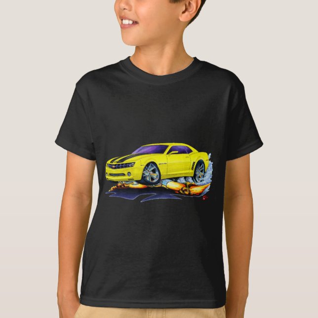 Camiseta Coche Amarillo-Negro 2010 de Camaro (Anverso)