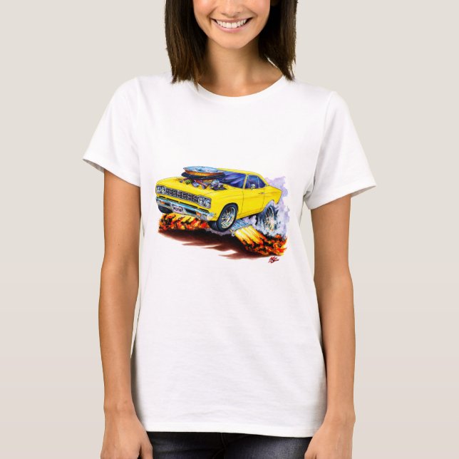 Camiseta Coche amarillo Roadrunner 1968-69 (Anverso)