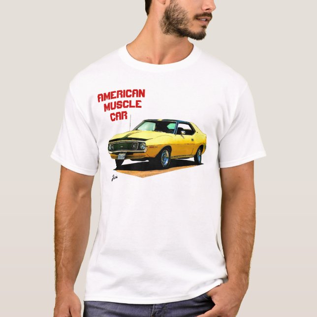 Camiseta Coche americano del músculo (Anverso)