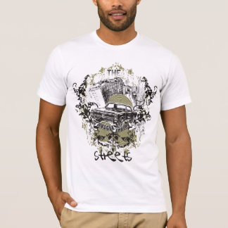 Camiseta Coche americano del músculo de la roca del