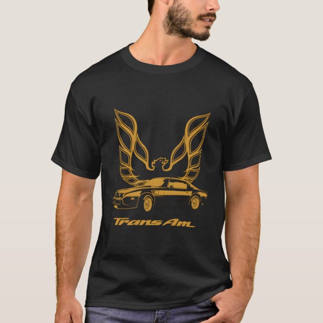 Camiseta Coche americano para el Viejo Colegio Firebird (Anverso)
