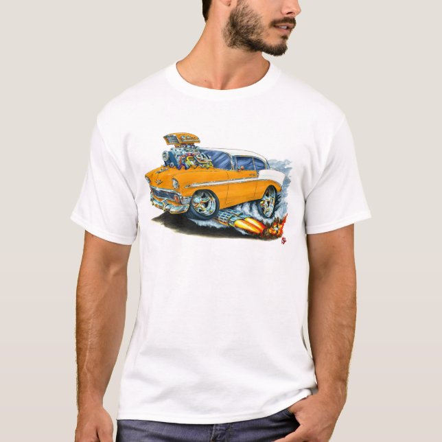 Camiseta Coche anaranjado 1956 de Chevy 150-210 (Anverso)