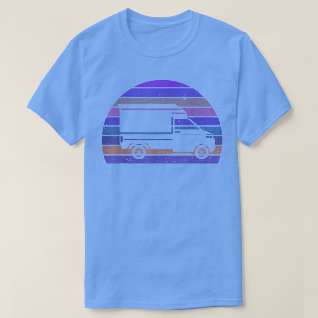 Camiseta Coche Antiguo Camioneta Mini Silueta Automotriz Re (Diseño del anverso)