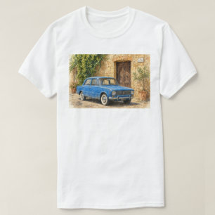 Camiseta Coche Antiguo en Calle Rústica