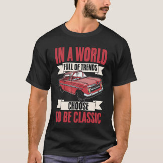 Camiseta Coche Antiguo En Un Mundo Lleno De Amigos Elige Se