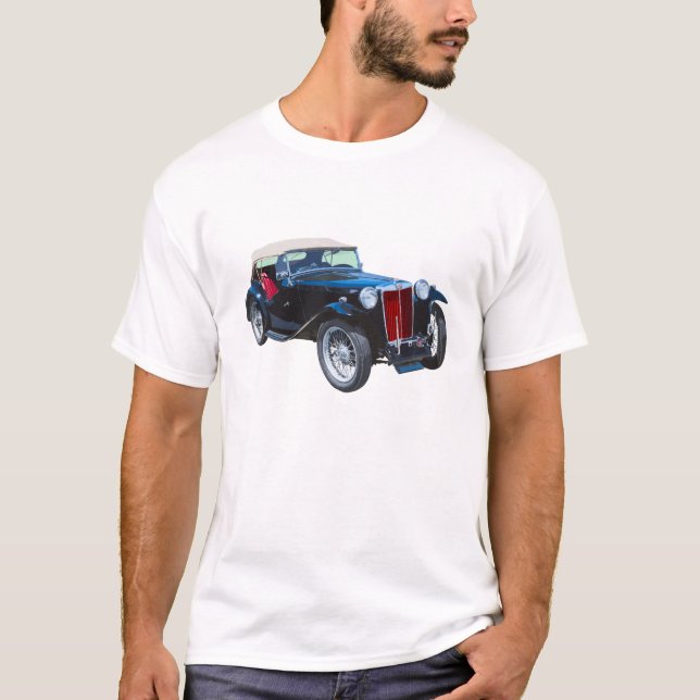 Camiseta Coche antiguo negro del magnesio Tc (Anverso)