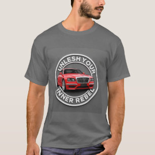 Camiseta Coche Antiguo Rojo