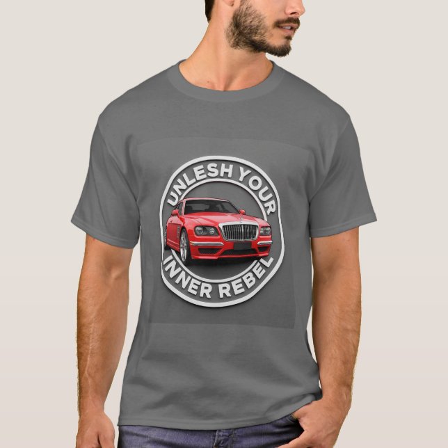 Camiseta Coche Antiguo Rojo (Anverso)