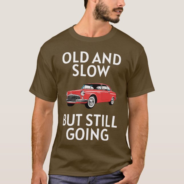 Camiseta Coche Antiguo Todavía Funciona (Anverso)