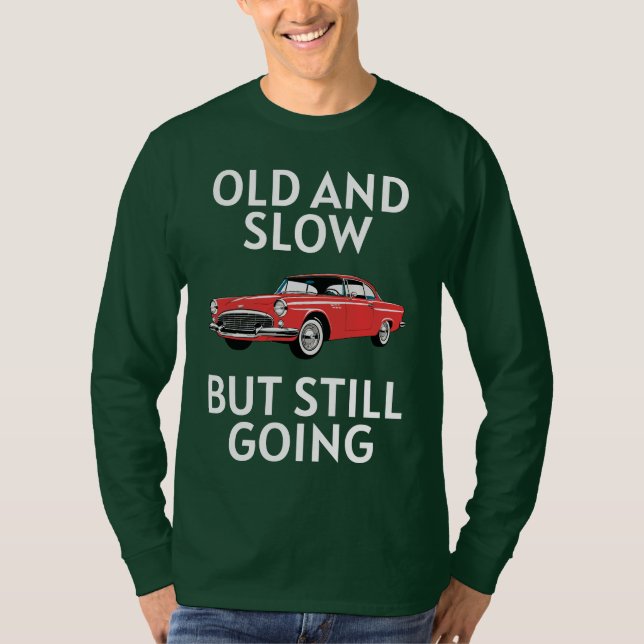 Camiseta Coche Antiguo Todavía Funciona (Anverso)