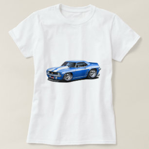 Camiseta Coche Azul-Blanco 1969 de Camaro SS