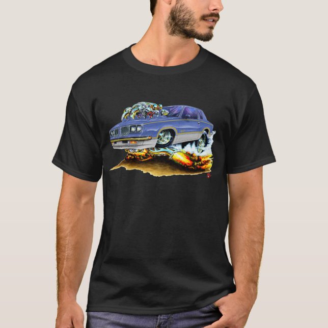 Camiseta Coche Azul-Gris 1984-88 de Hurst Olds (Anverso)