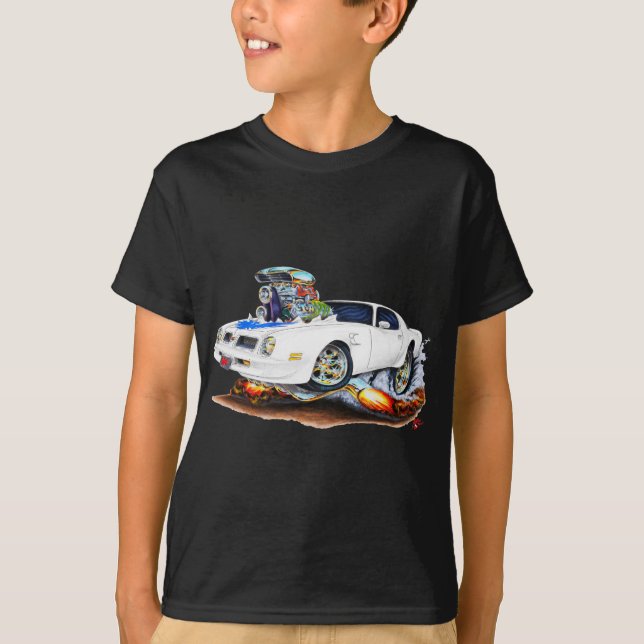Camiseta Coche Blanco-Azul 1974-76 del transporte (Anverso)
