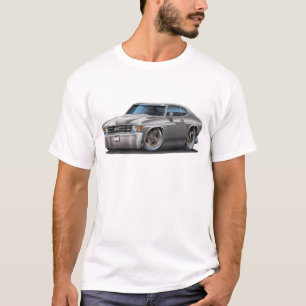 Camiseta Coche blanco grisáceo 1971-72 de Chevelle