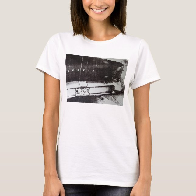 Camiseta Coche blanco y negro (Anverso)