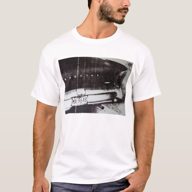 Camiseta Coche blanco y negro (Anverso)