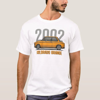 Camiseta Coche clásico BMW 2002 naranja Colorado