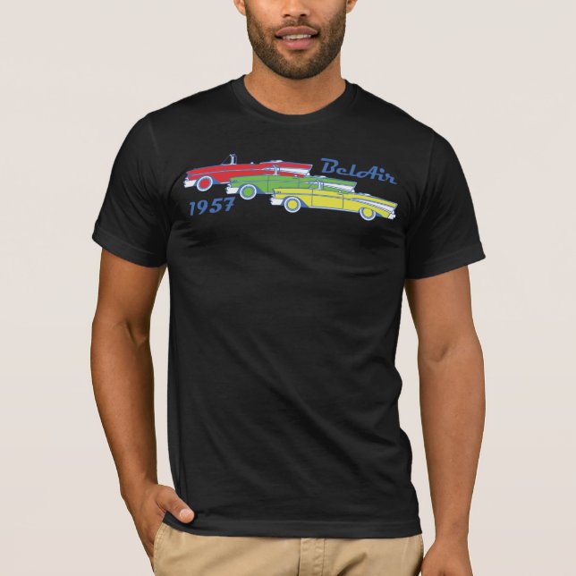 Camiseta Coche clásico convertible 1957 del Bel Air de (Anverso)