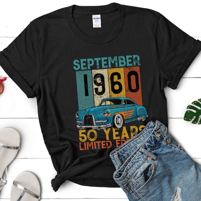 Camiseta Coche clásico retro Cumpleaños personalizado (Subido por el creador)