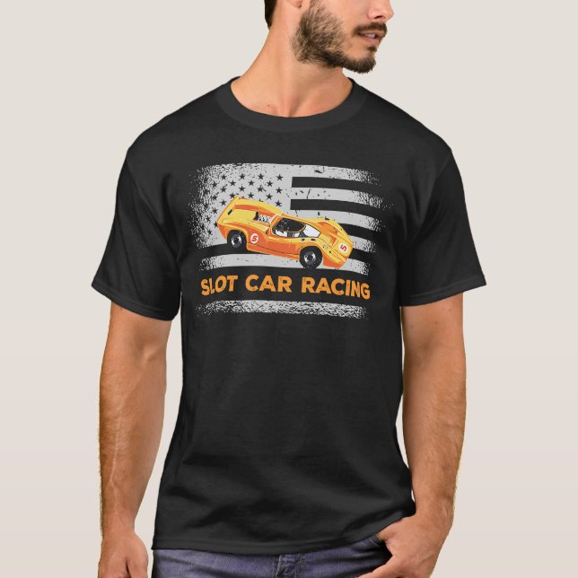 Camiseta Coche con ranura de la bandera de los EE.UU. (Anverso)