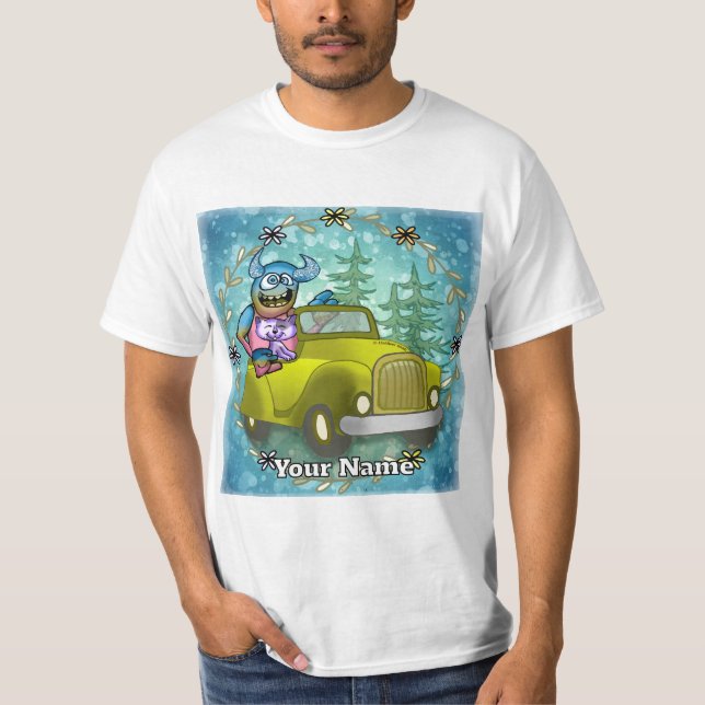 Camiseta Coche conduciendo monstruo (Anverso)