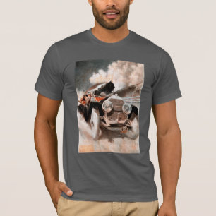 Camiseta Coche contra el tren de Guillermo Harnden adoptivo