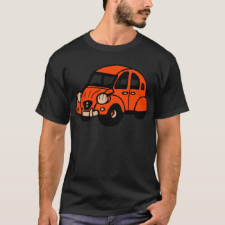 Camiseta coche de 2 del cv franceses del vintage