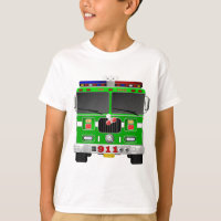 Coche de bomberos de la verde lima