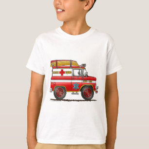 Camiseta Coche de bomberos de Van Ambulance del rescate del