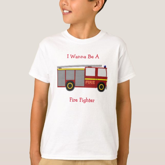 Camiseta Coche de bomberos personalizado (Anverso)