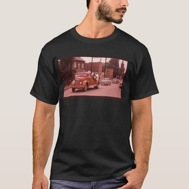 Camiseta Coche de bomberos viejo (Anverso)