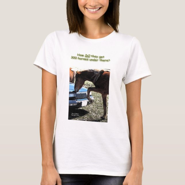Camiseta Coche de caballo divertido 300 (Anverso)