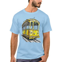 Coche de cable amarillo