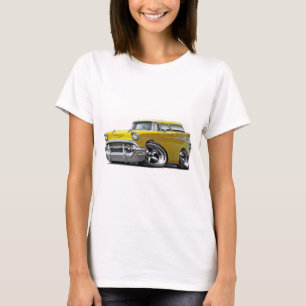 Camiseta Coche de carreras 1957 del amarillo del nómada de