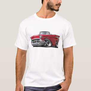 Camiseta Coche de carreras convertible rojo 1957 de Chevy