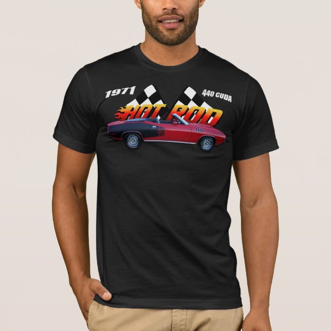 Camiseta Coche de carreras Cuda (Anverso)