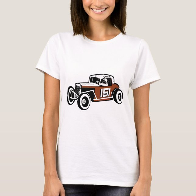Camiseta Coche de carreras de antaño Racearena de Stockwell (Anverso)