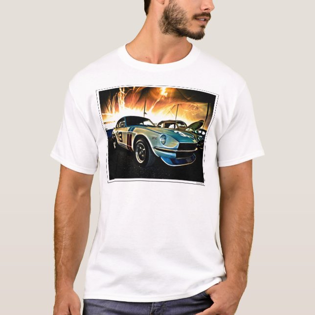 Camiseta Coche de carreras de Datsun Z (Anverso)