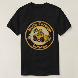 Camiseta Coche de Carreras de Maíz de Indiana Vintage Diver