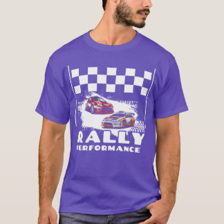 Camiseta Coche de carreras de rally de rendimiento de motor