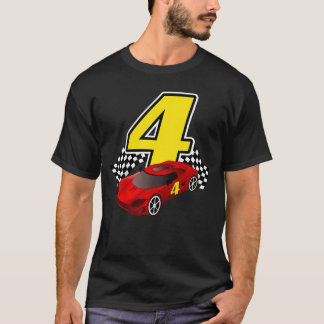 Camiseta Coche de carreras deportivo Cumpleaños niños niñas