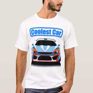 Camiseta Coche de Carreras Deportivo en Colores Vibrantes