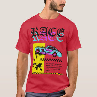 Camiseta Coche de carreras divertido divertido