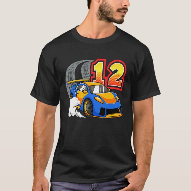 Camiseta Coche de Carreras Niño de 12 años (Anverso)