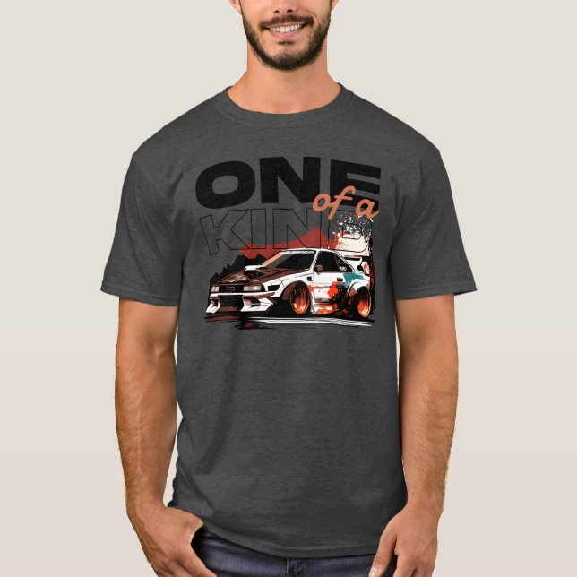 Camiseta Coche de carreras personalizado con explosión de c (Anverso)