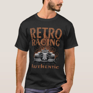 Camiseta Coche de carreras retro auténtico